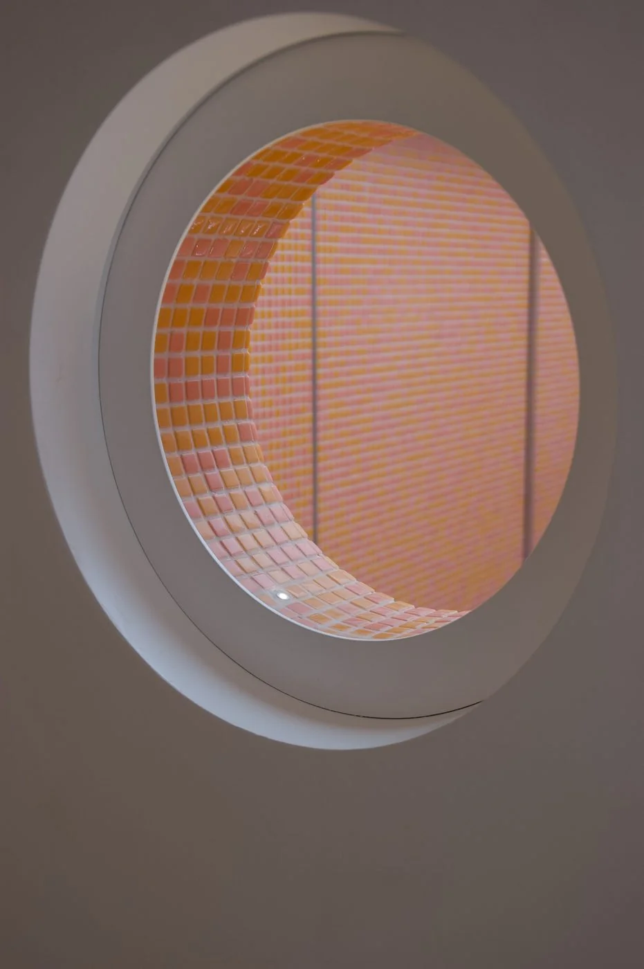 Italian glass mosaic porthole